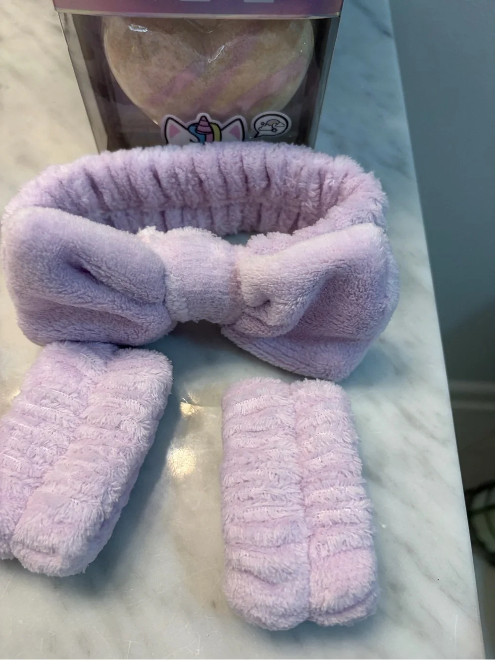 The Crème Shop Lavender Bath & Spa Set with Unicorn Bath Bomb